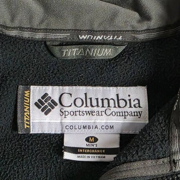 Columbia Titanium Men’s Black Fleece Vest Size M - Picture 5 of 8